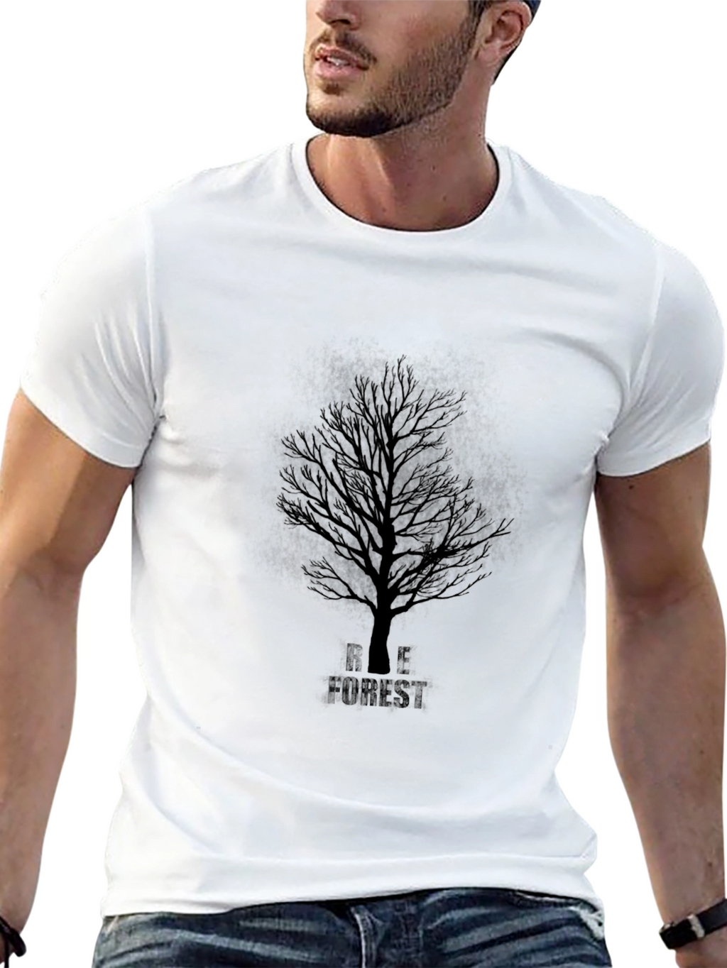Black Tree Forest Graphic Tee