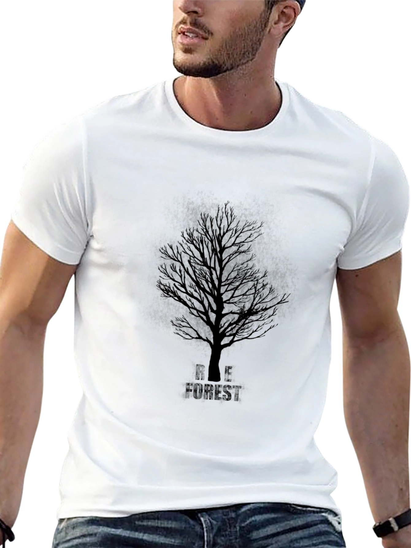 Black Tree Forest Graphic Tee