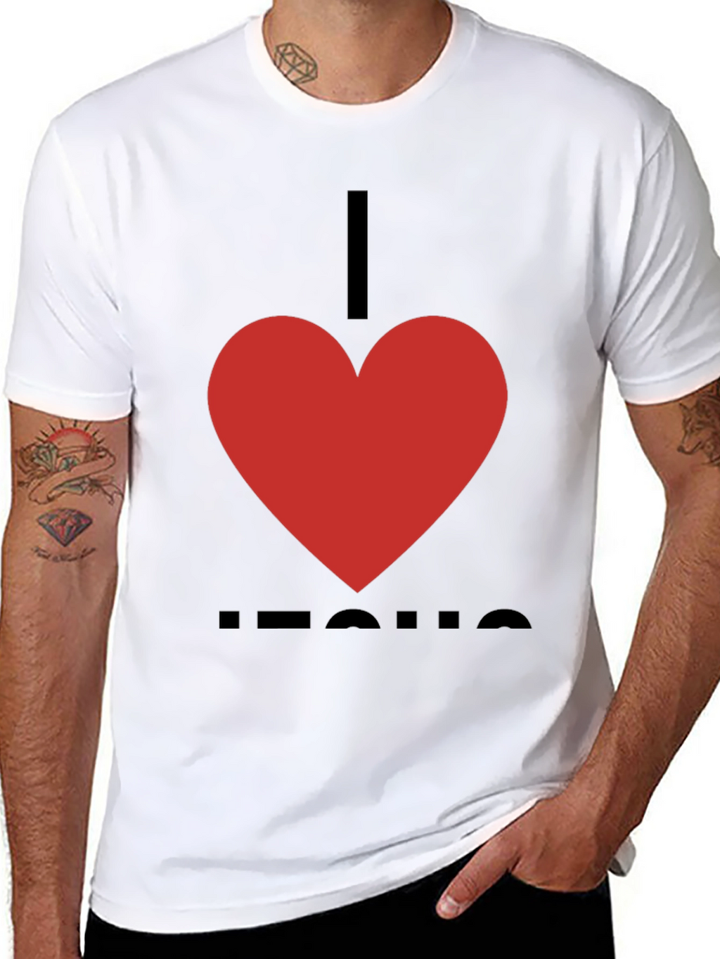 I Heart Jesus T-Shirt - Classic Christian Apparel