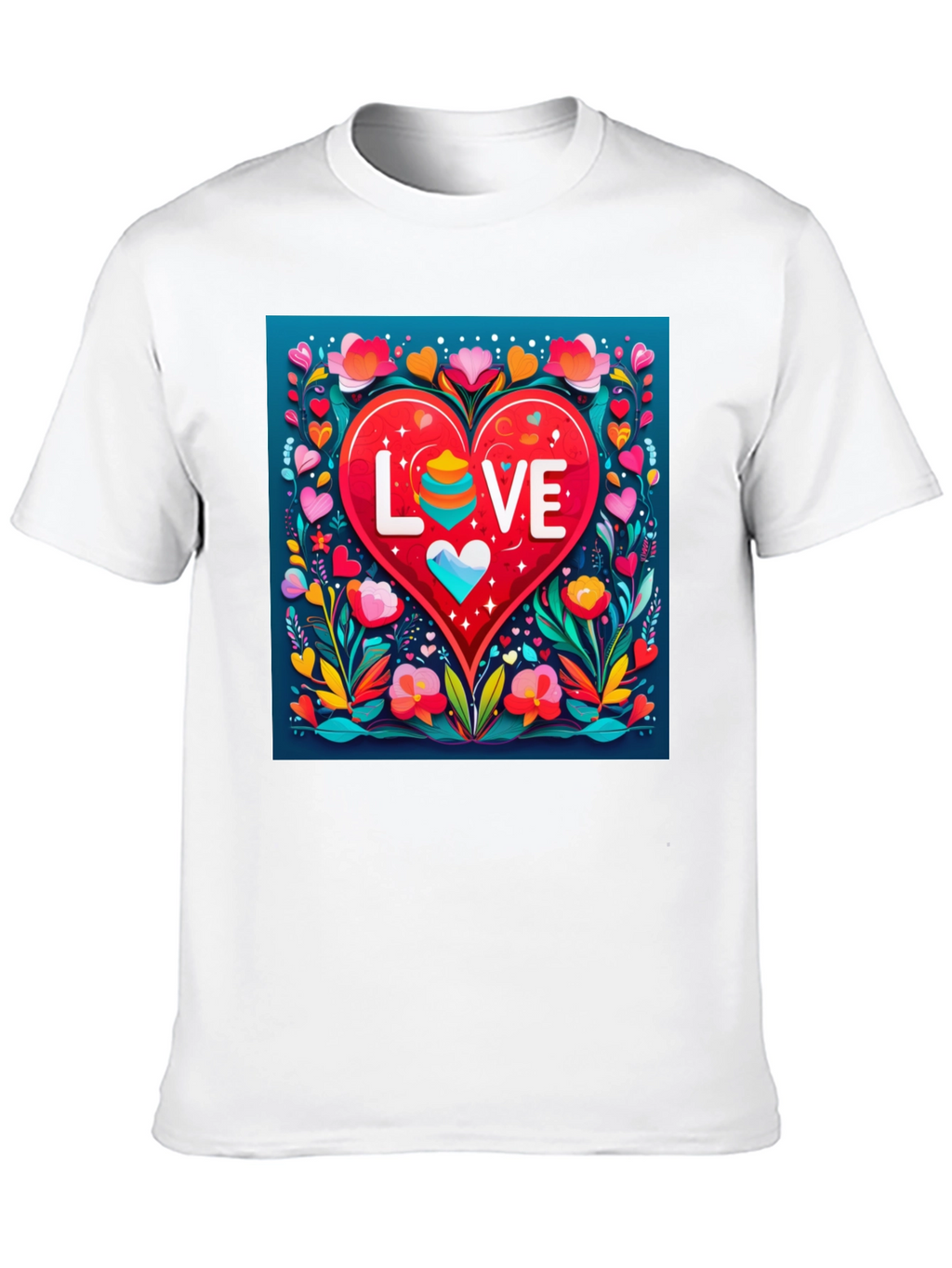 Love Heart Graphic Tee - Stylish Unisex Design