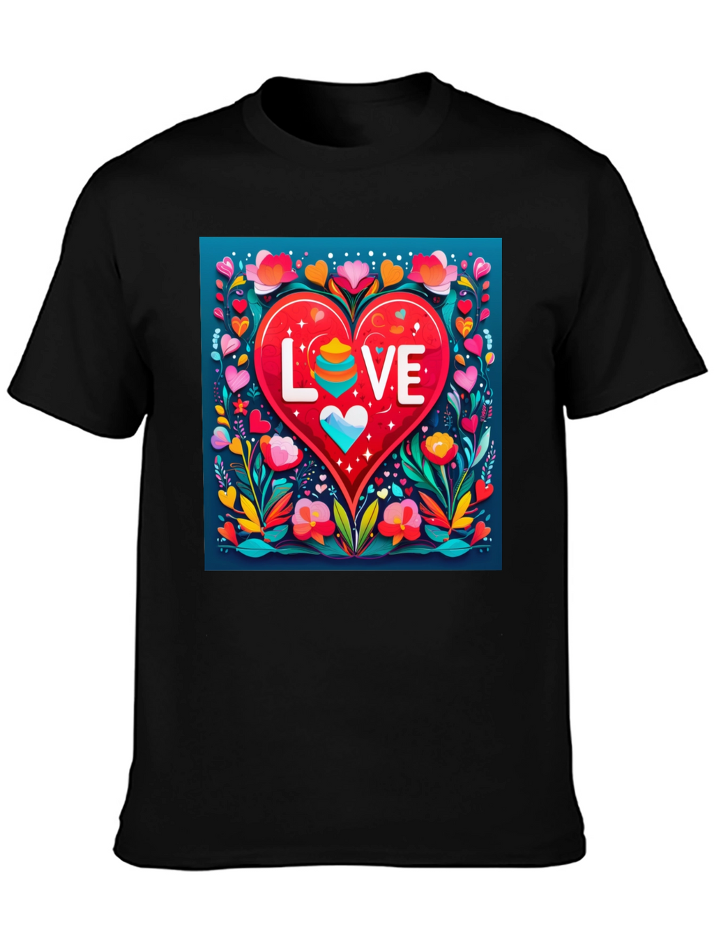Love Heart Graphic Tee - Stylish Unisex Design