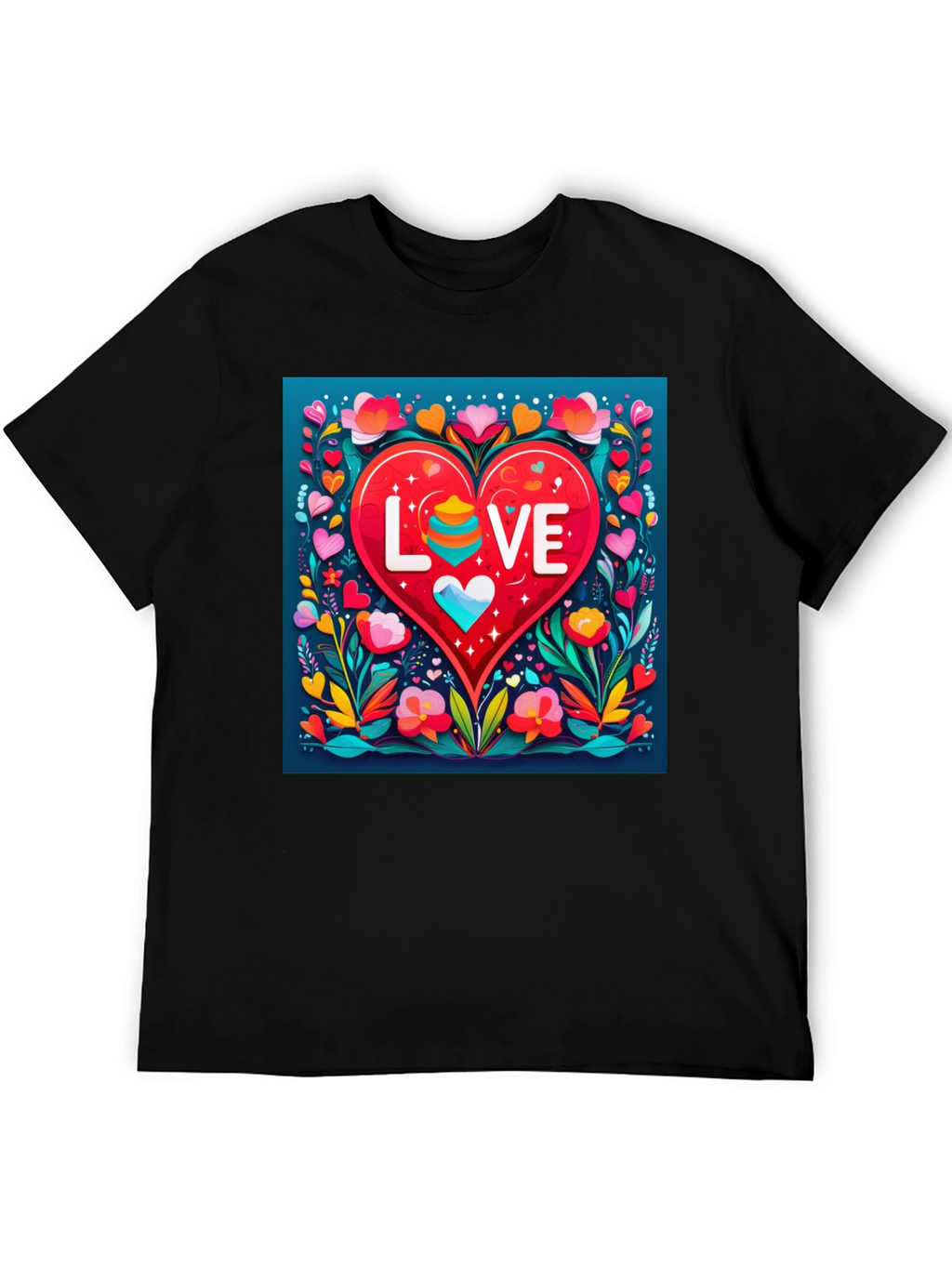Love Heart Graphic Tee - Stylish Unisex Design