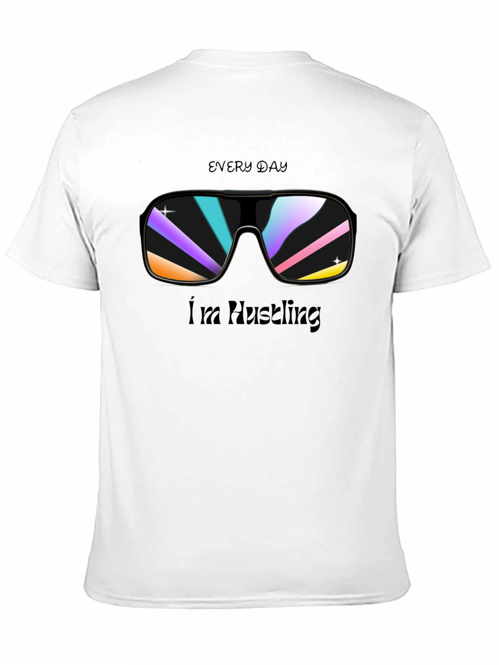 Everyday Hustling Black Graphic Tee