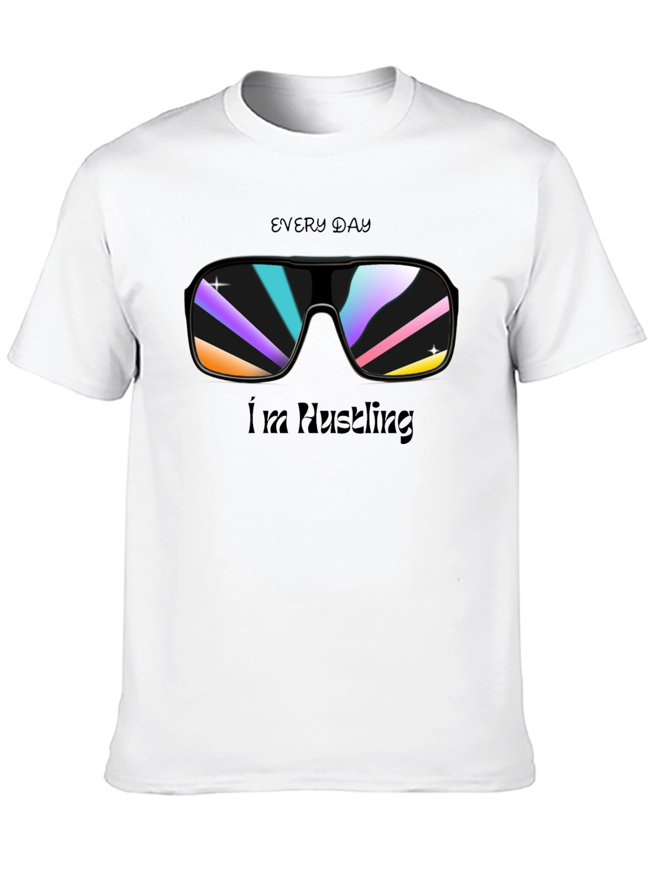 Everyday Hustling Black Graphic Tee
