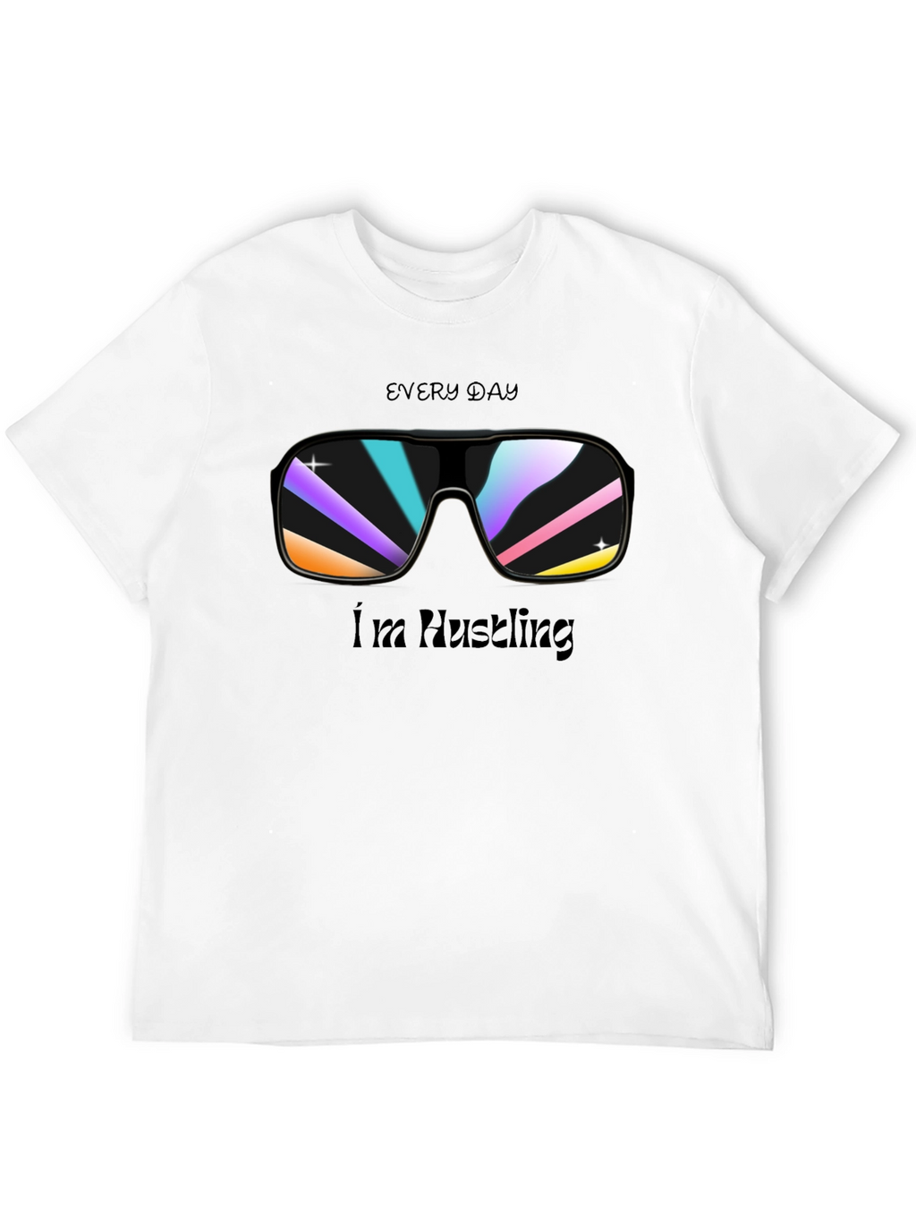 Everyday Hustling Black Graphic Tee