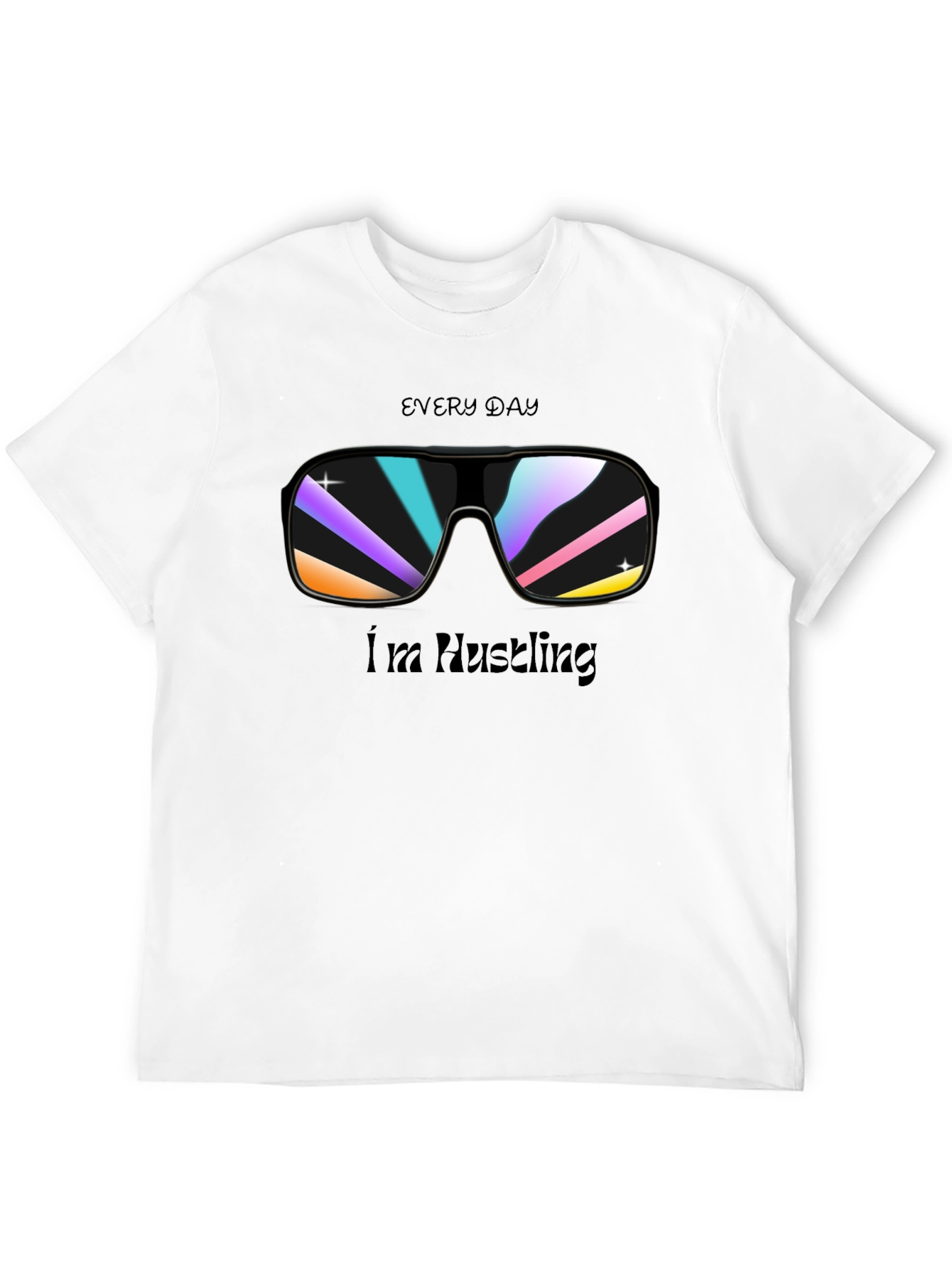 Everyday Hustling Black Graphic Tee