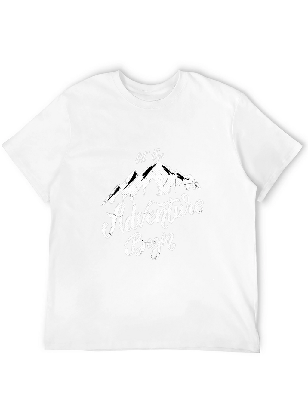 Adventure Begins Graphic Tee - Black Cotton T-Shirt