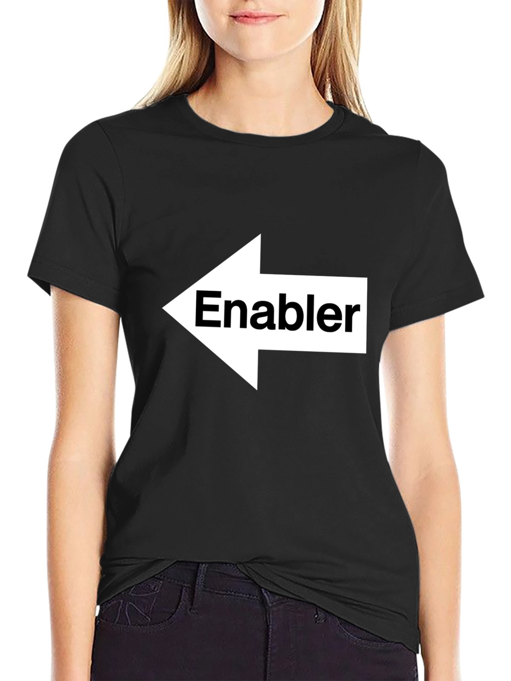 Enabler Graphic Tee - Point Left Arrow Shirt