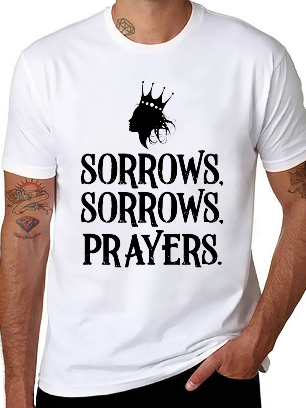 Sorrow Prayers Graphic T-Shirt - Black
