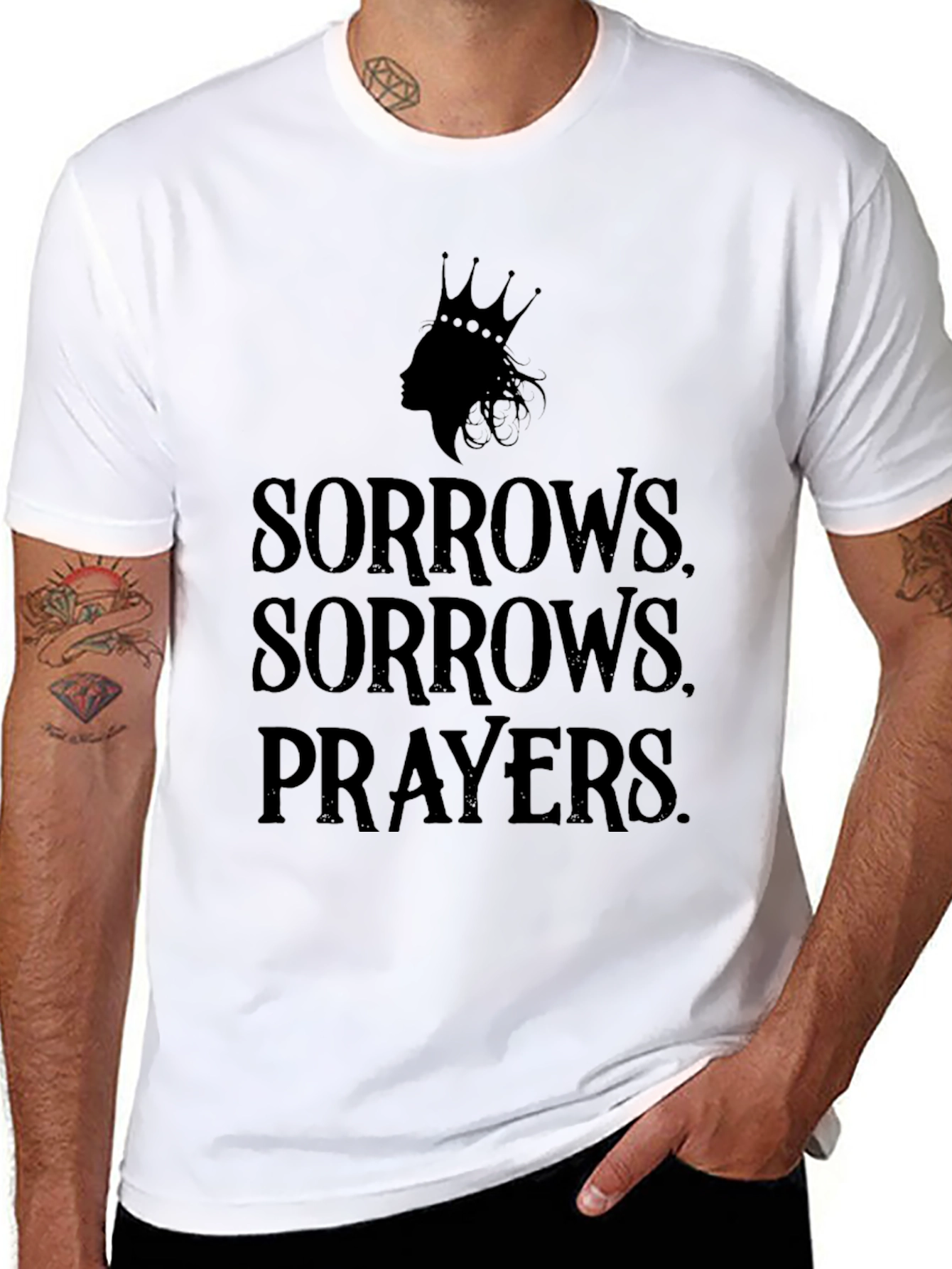 Sorrow Prayers Graphic T-Shirt - Black