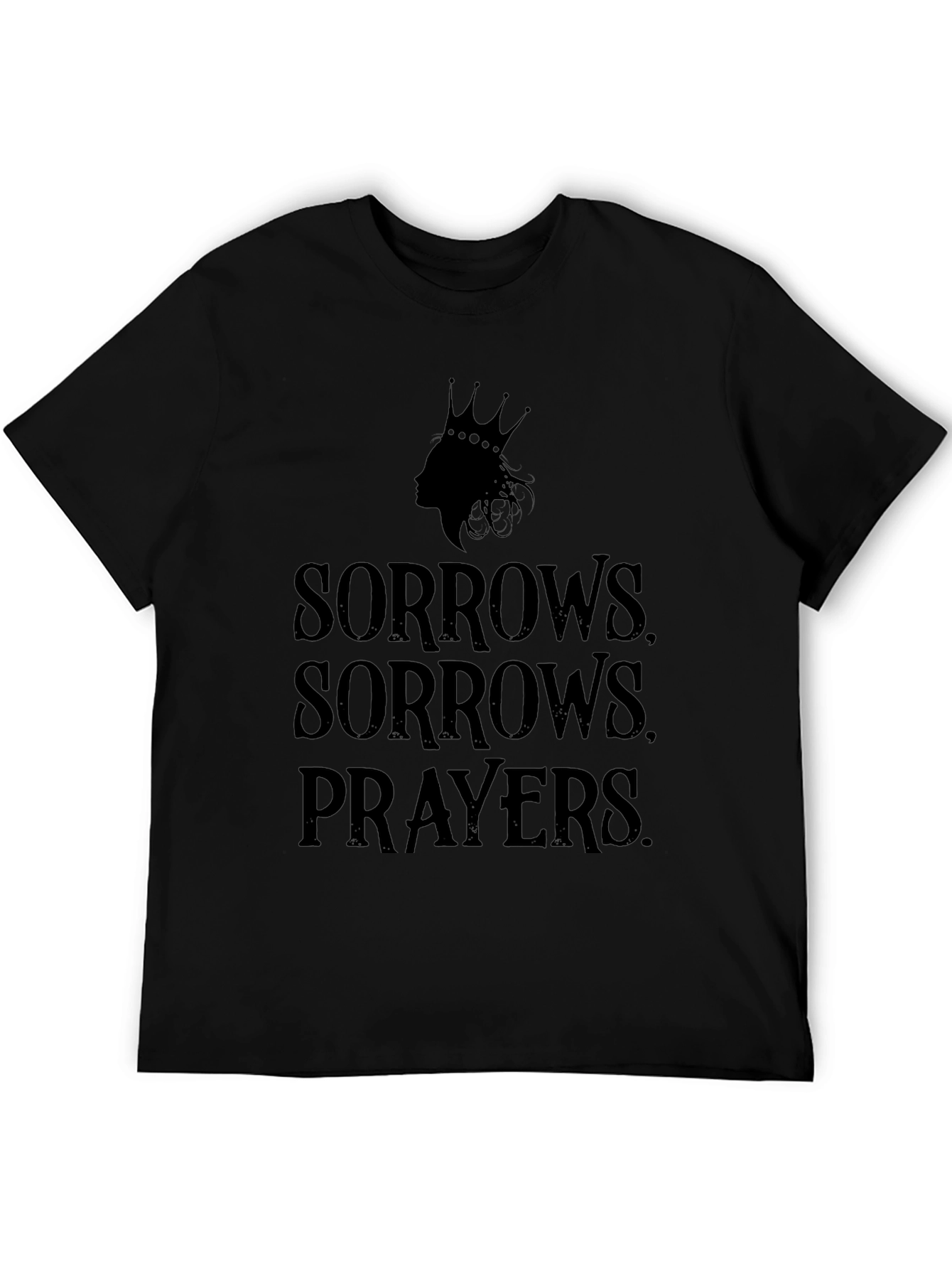 Sorrow Prayers Graphic T-Shirt - Black