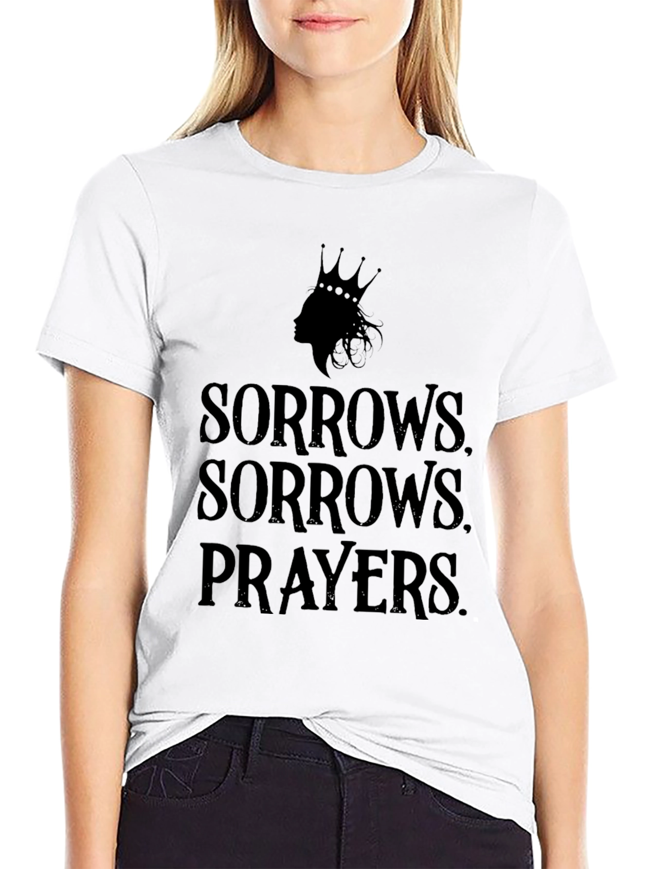 Sorrow Prayers Graphic T-Shirt - Black