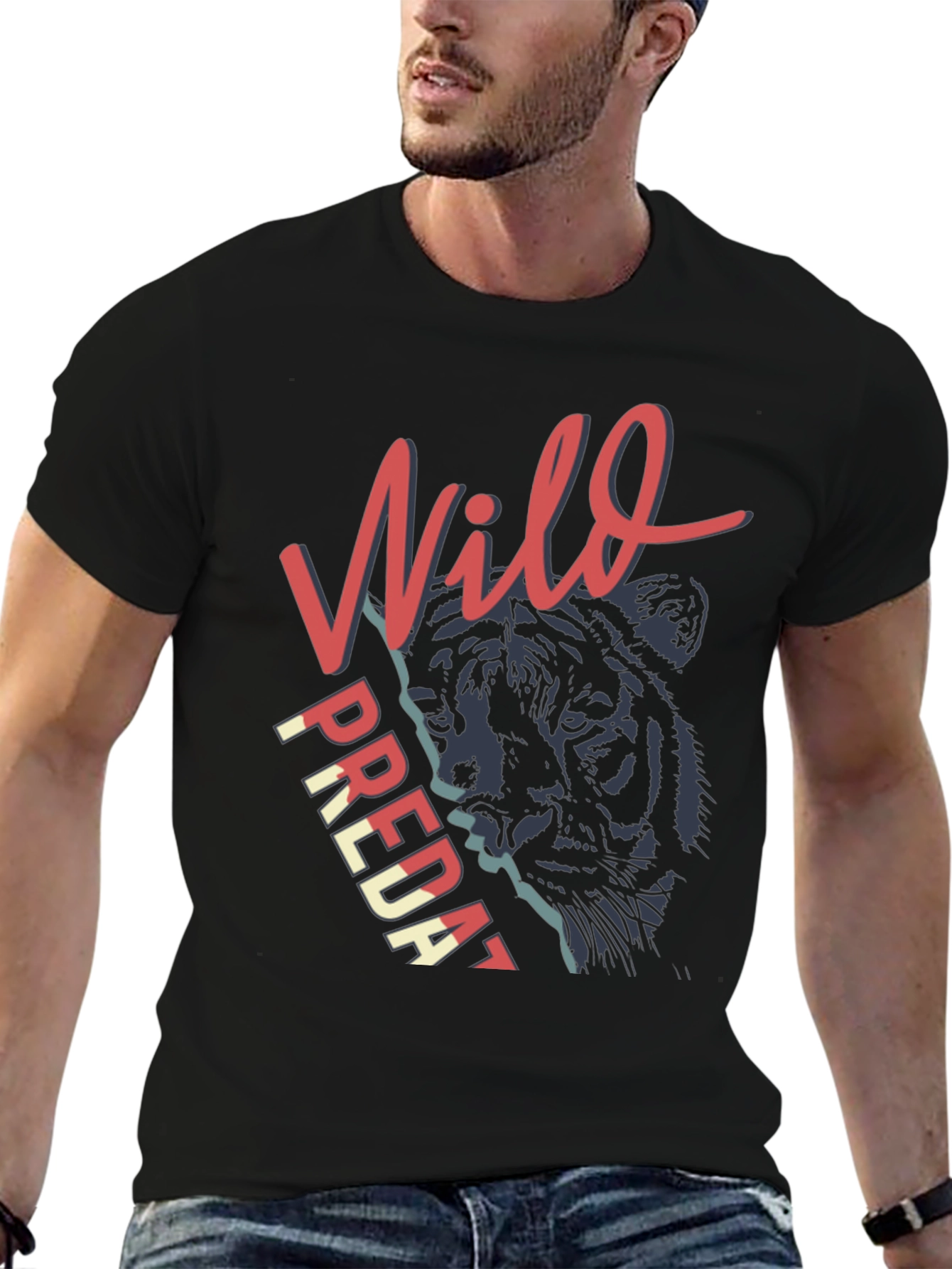 Wild Predator Graphic Tee - Black T-Shirt