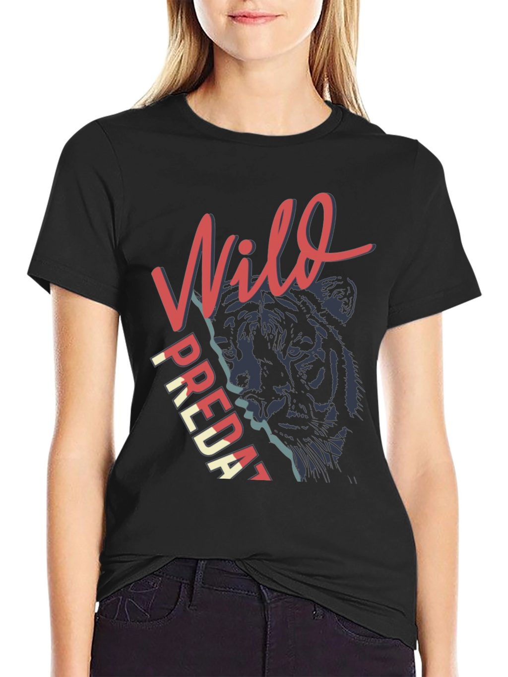 Wild Predator Graphic Tee - Black T-Shirt