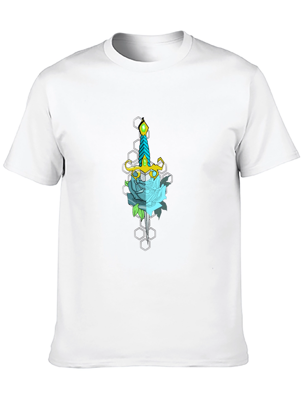 Sword and Rose Graphic Tee - Black