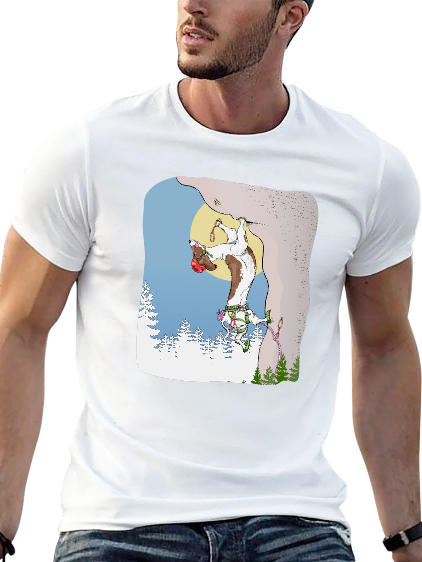 Climbing Goat Graphic T-Shirt
