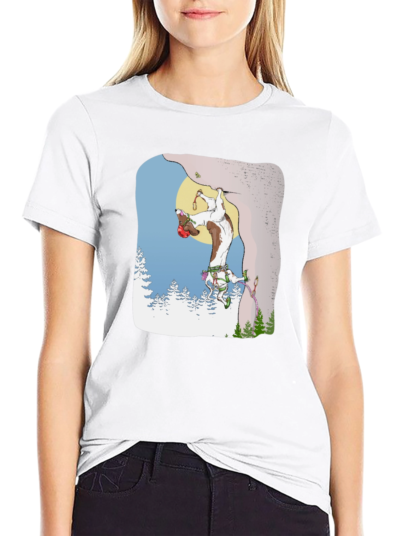 Climbing Goat Graphic T-Shirt