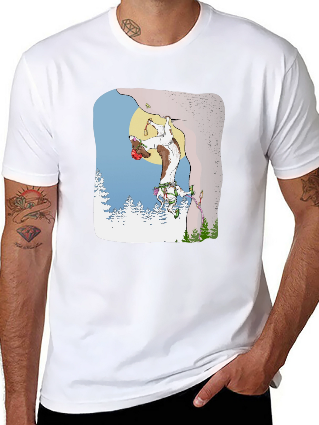 Climbing Goat Graphic T-Shirt