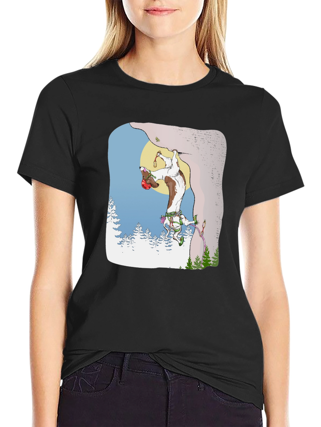 Climbing Goat Graphic T-Shirt
