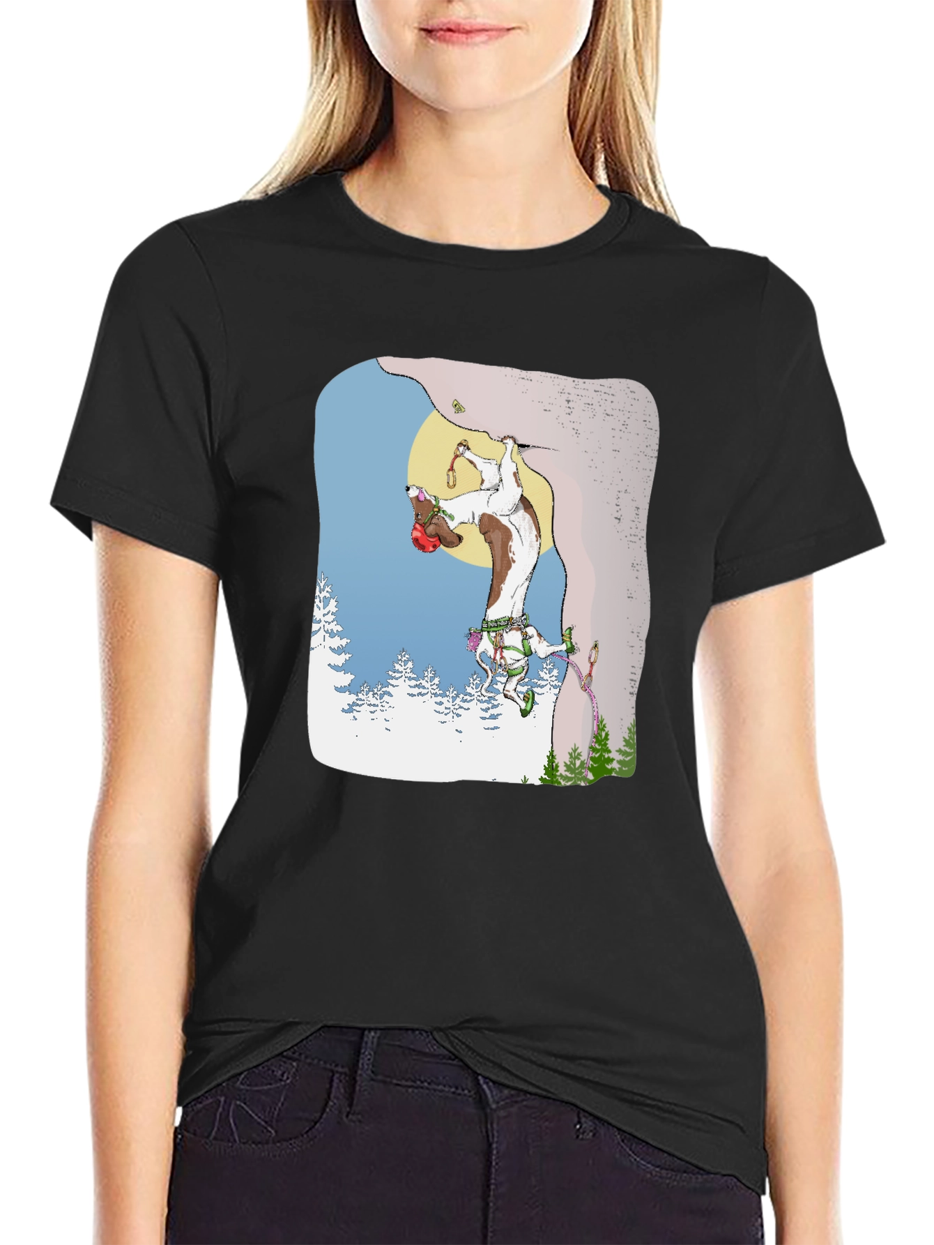 Climbing Goat Graphic T-Shirt