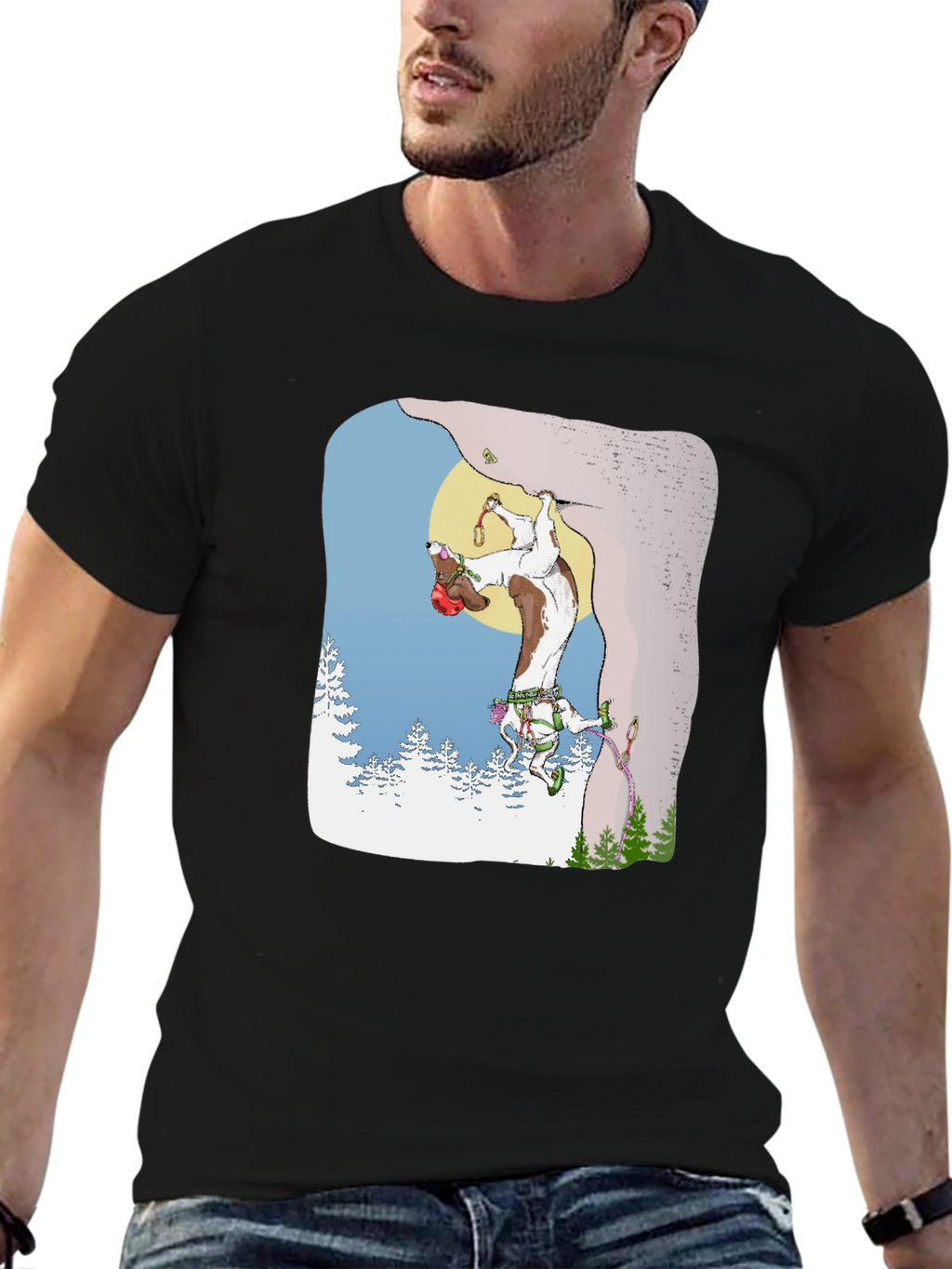 Climbing Goat Graphic T-Shirt