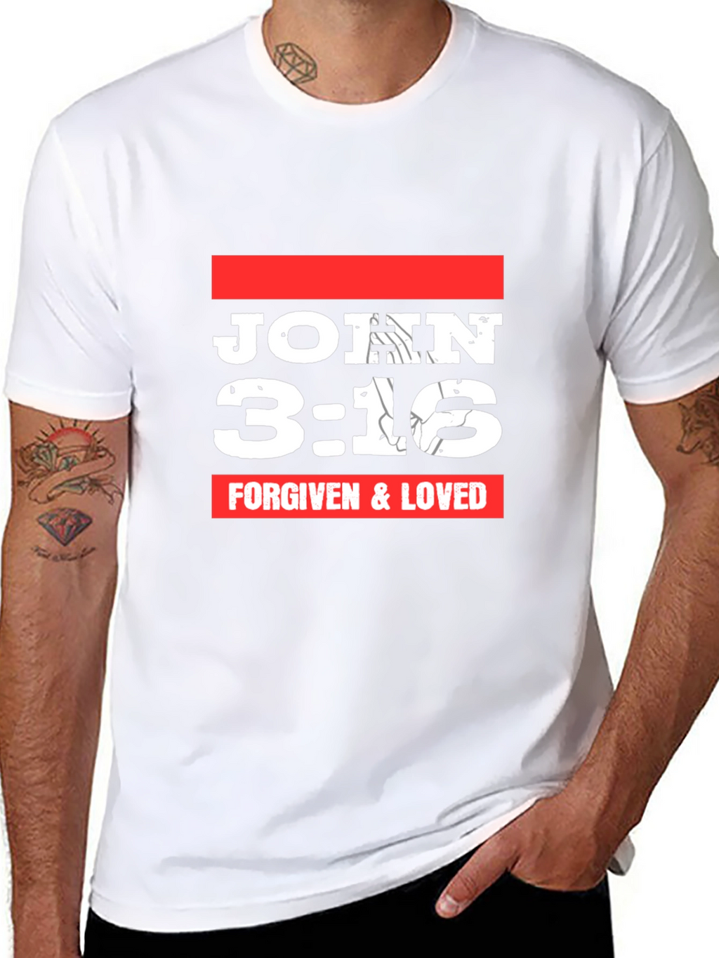 John 3:16 Graphic T-Shirt - Forgiven & Loved