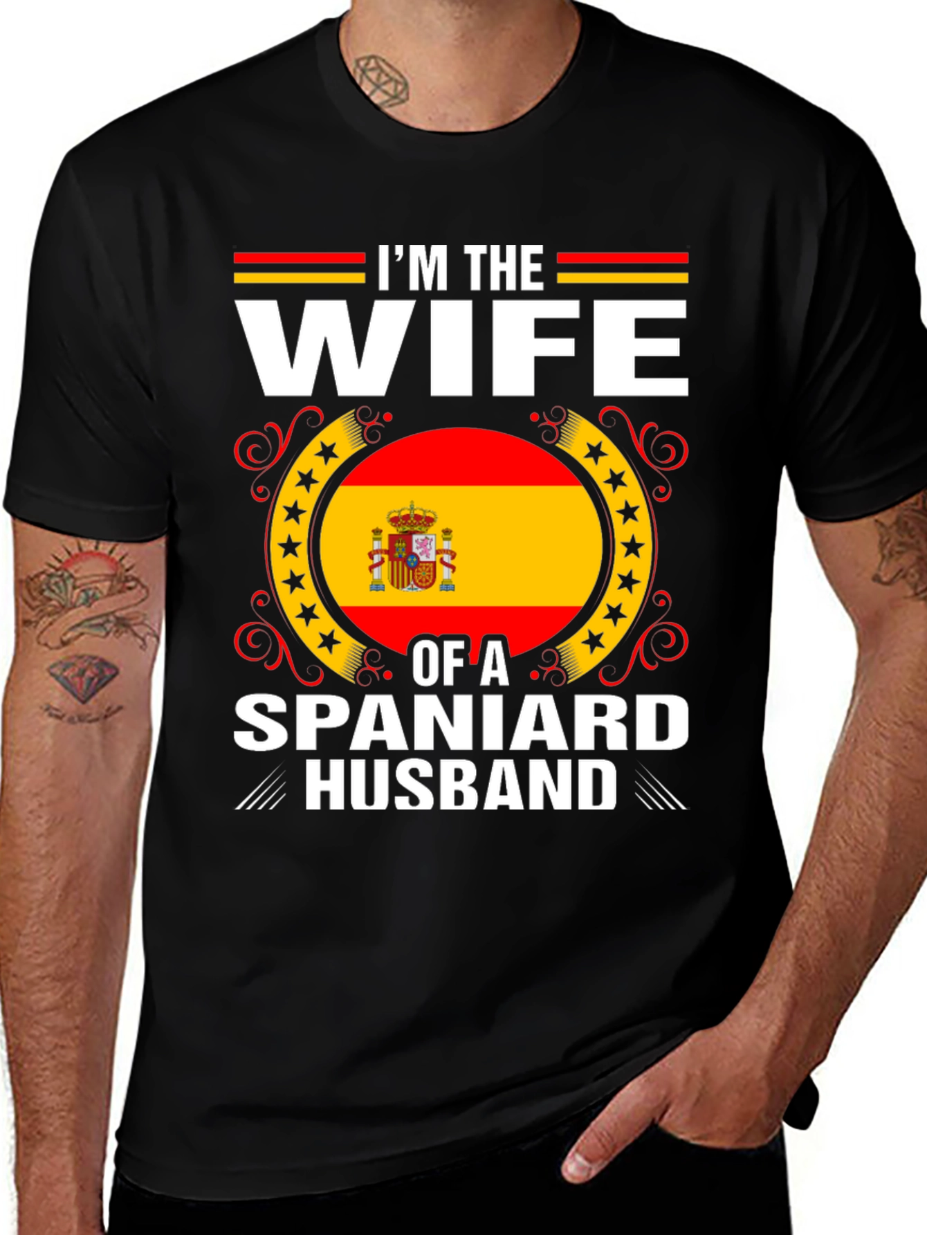 Im The Wife Of A Spaniard Husband T-Shirt