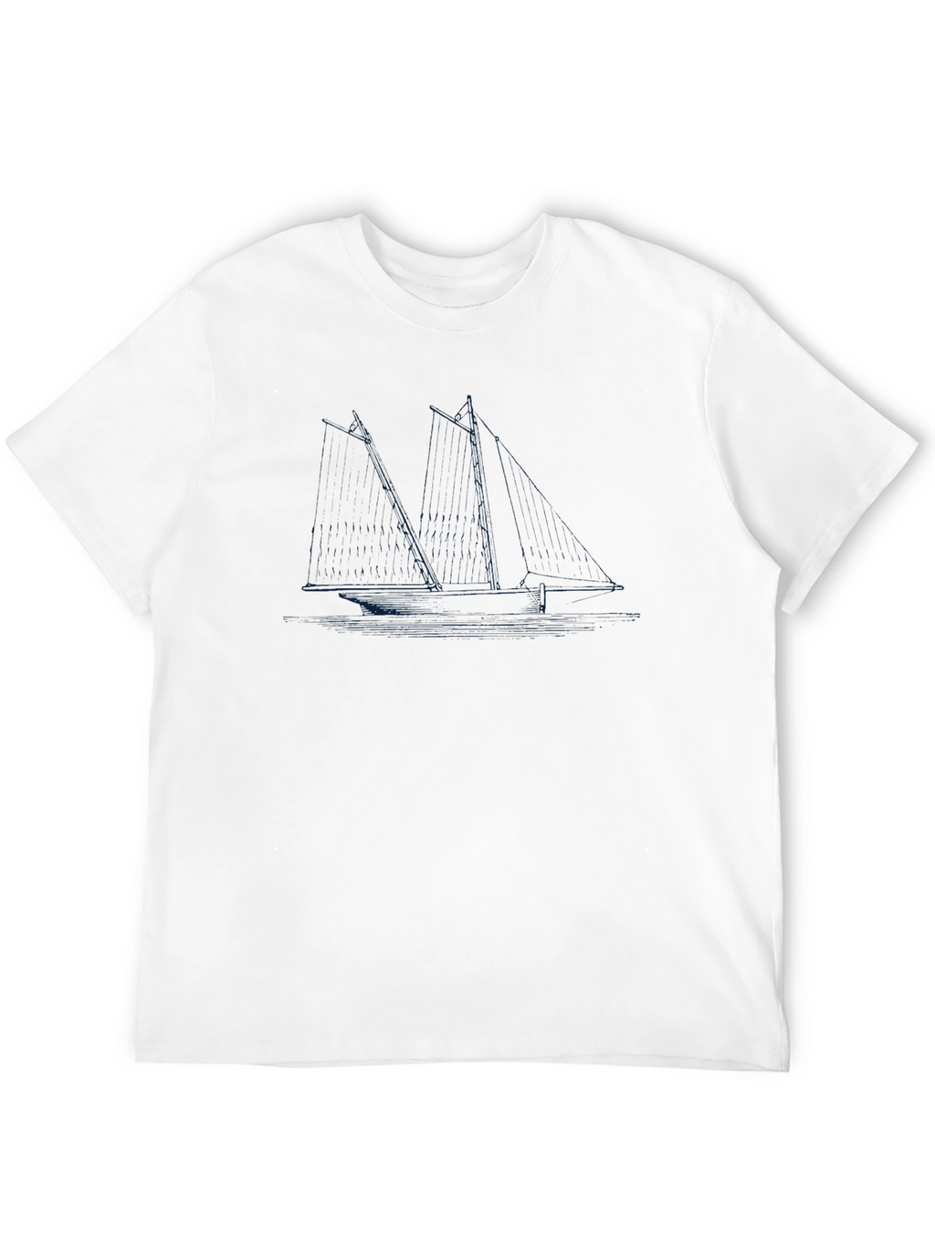 Abstract Sailing T-Shirt - Modern Graphic Tee