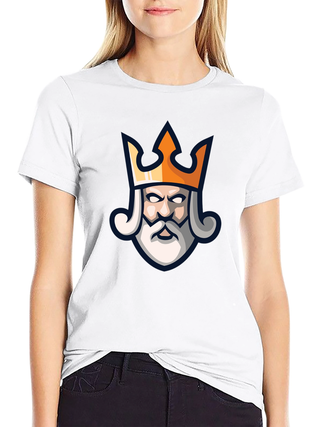 King Head Graphic T-Shirt - Black