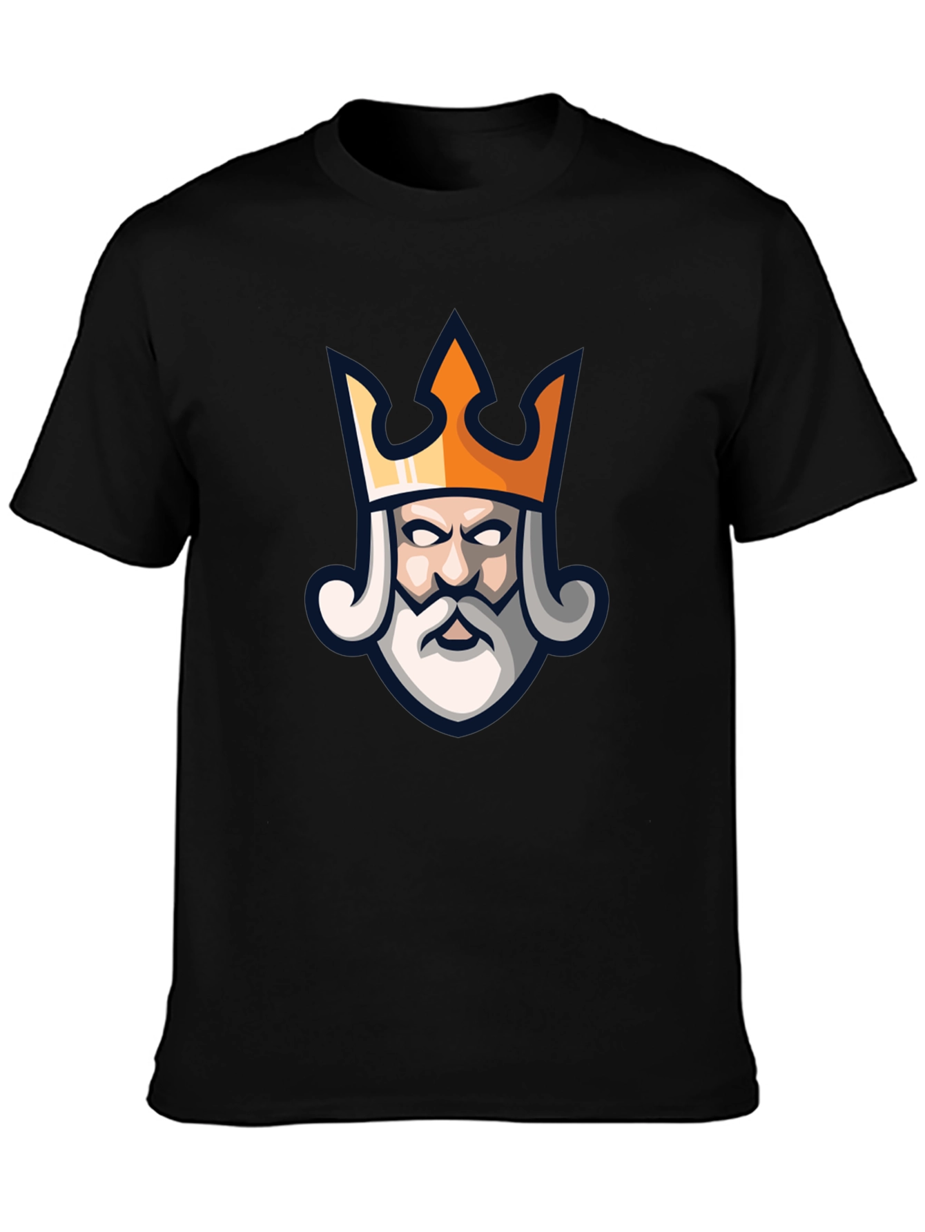 King Head Graphic T-Shirt - Black