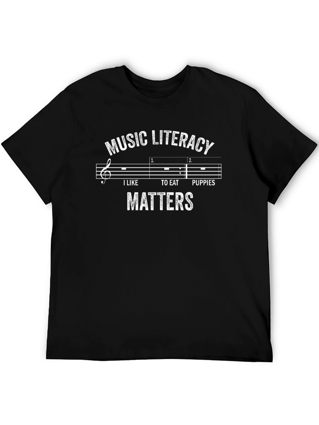 Music Literacy Matters T-Shirt Funny Music Pun