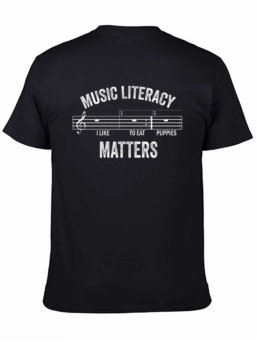 Music Literacy Matters T-Shirt Funny Music Pun
