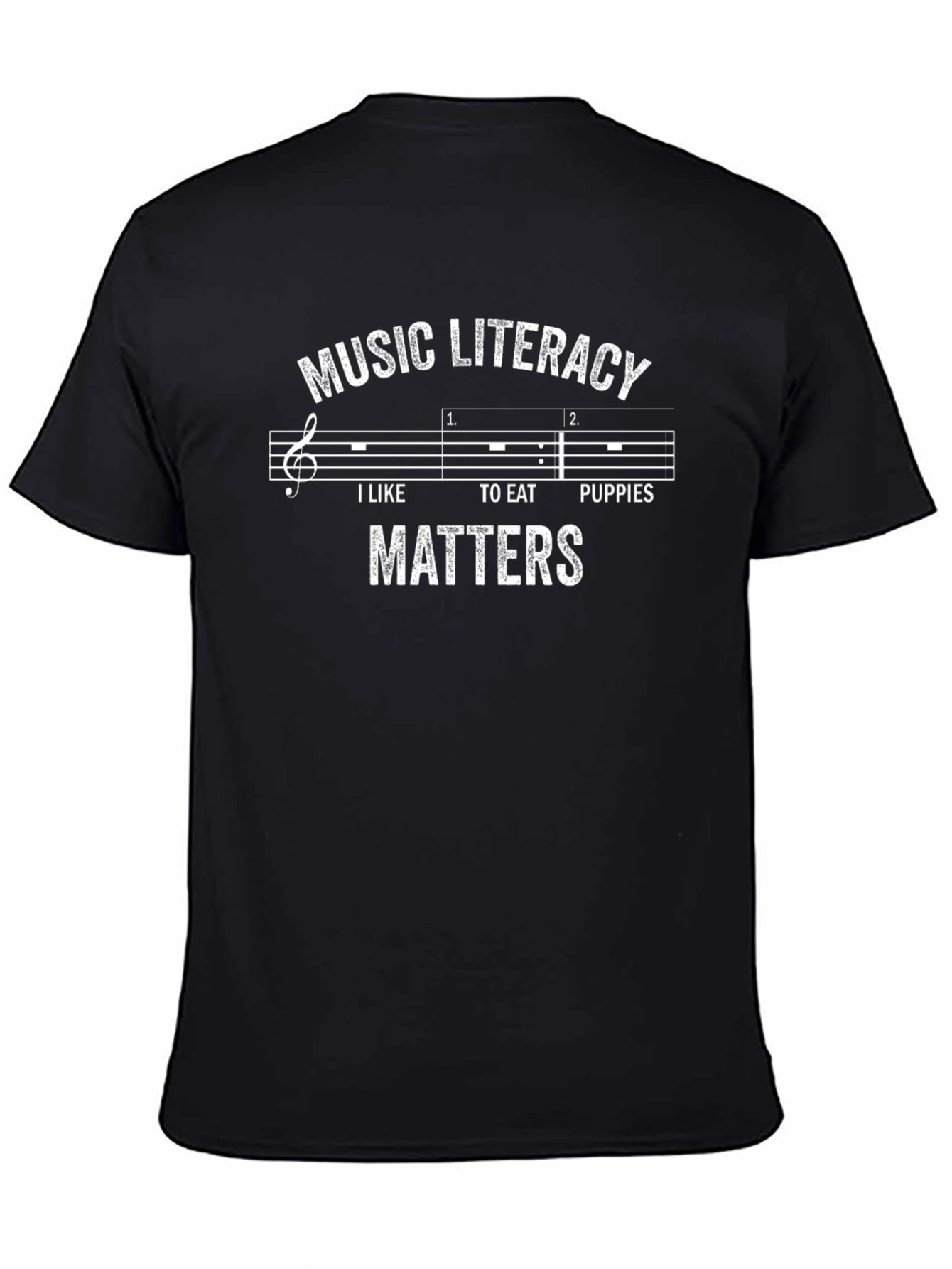Music Literacy Matters T-Shirt Funny Music Pun