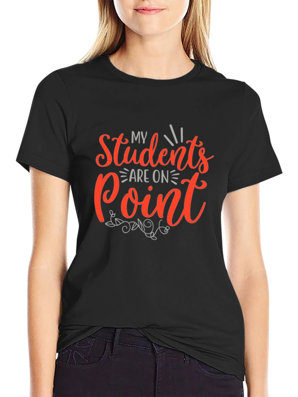 My Students Are On Point Black T-Shirt