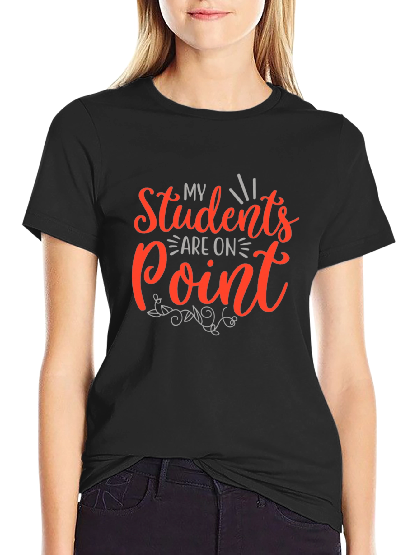 My Students Are On Point Black T-Shirt