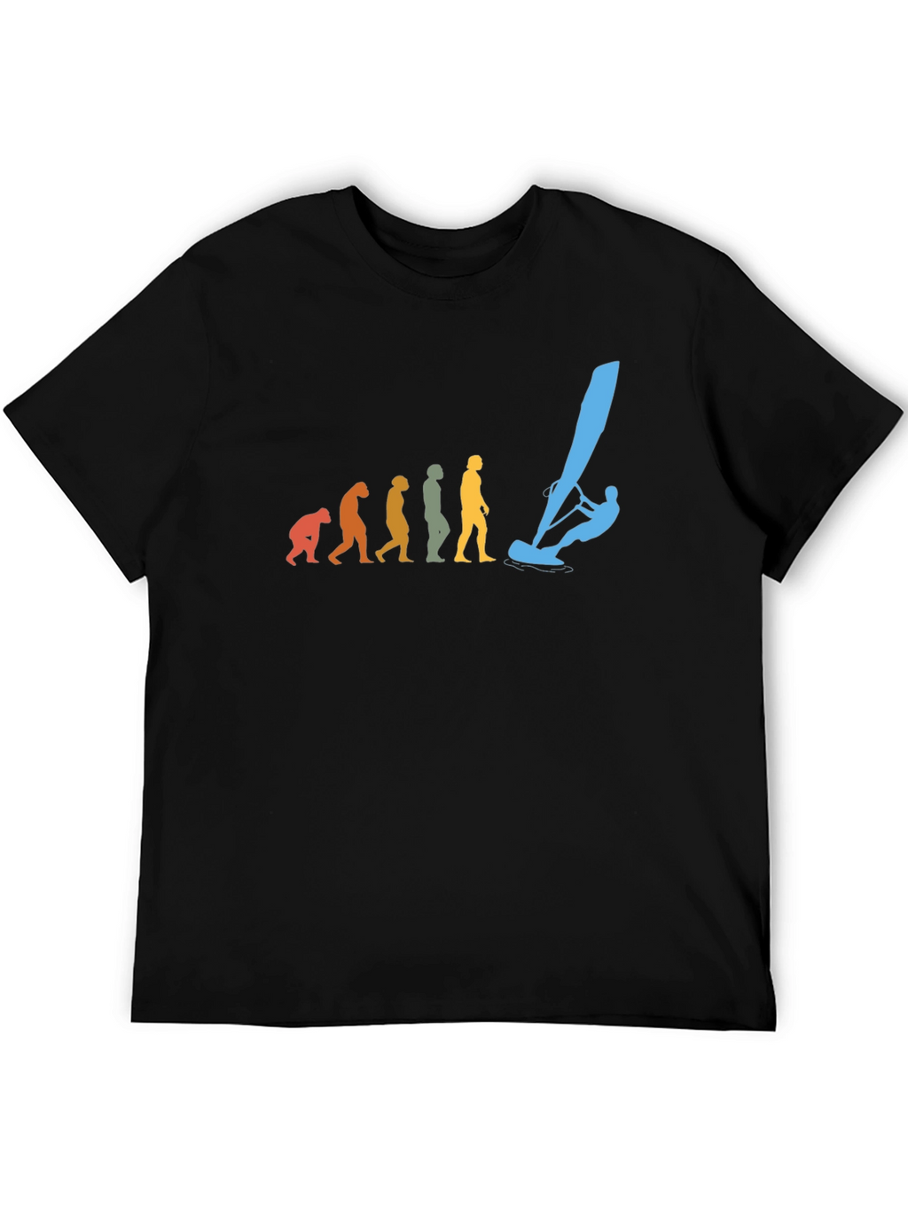 Evolution Windsurfing T-Shirt Black Cotton