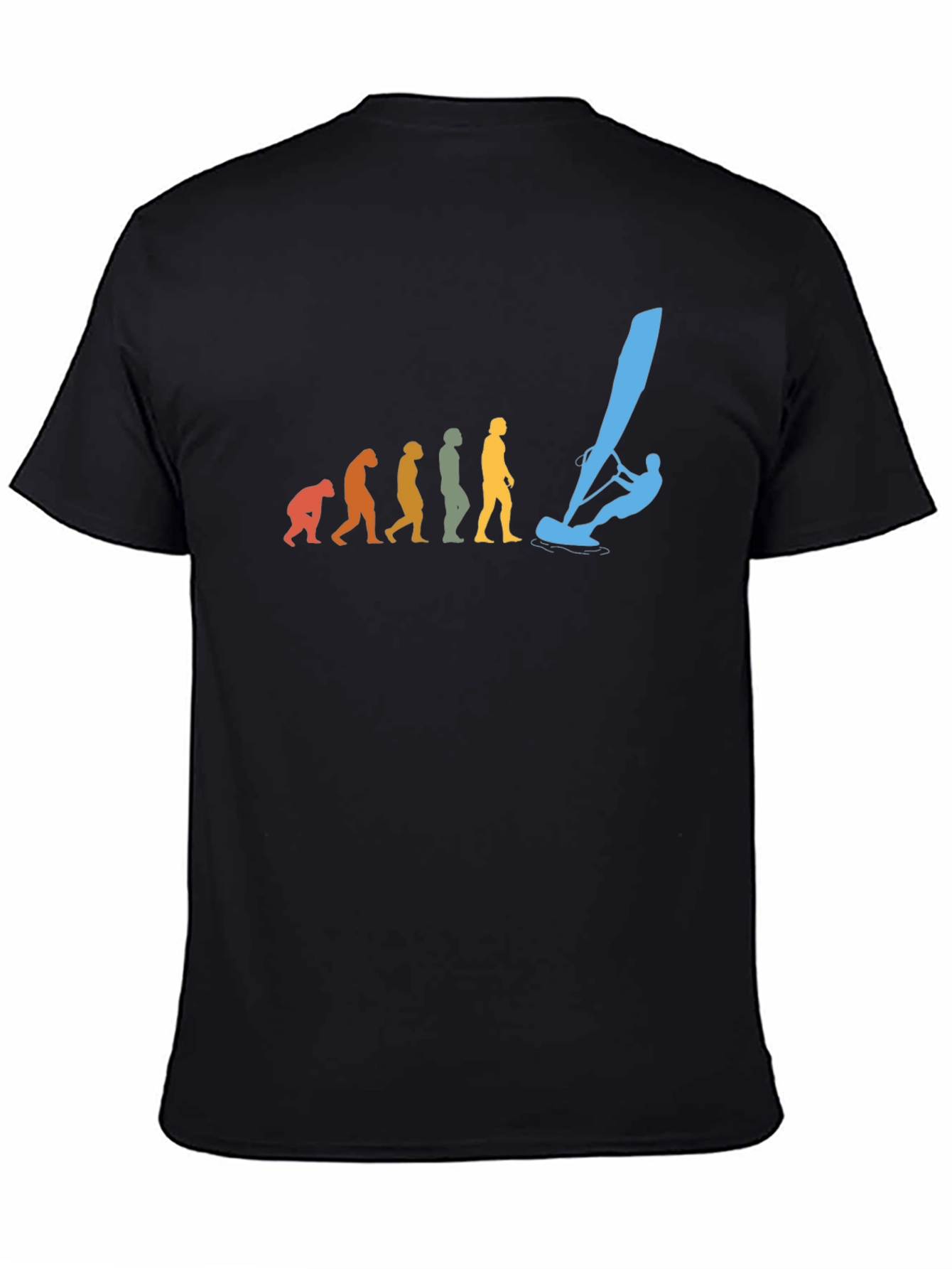 Evolution Windsurfing T-Shirt Black Cotton