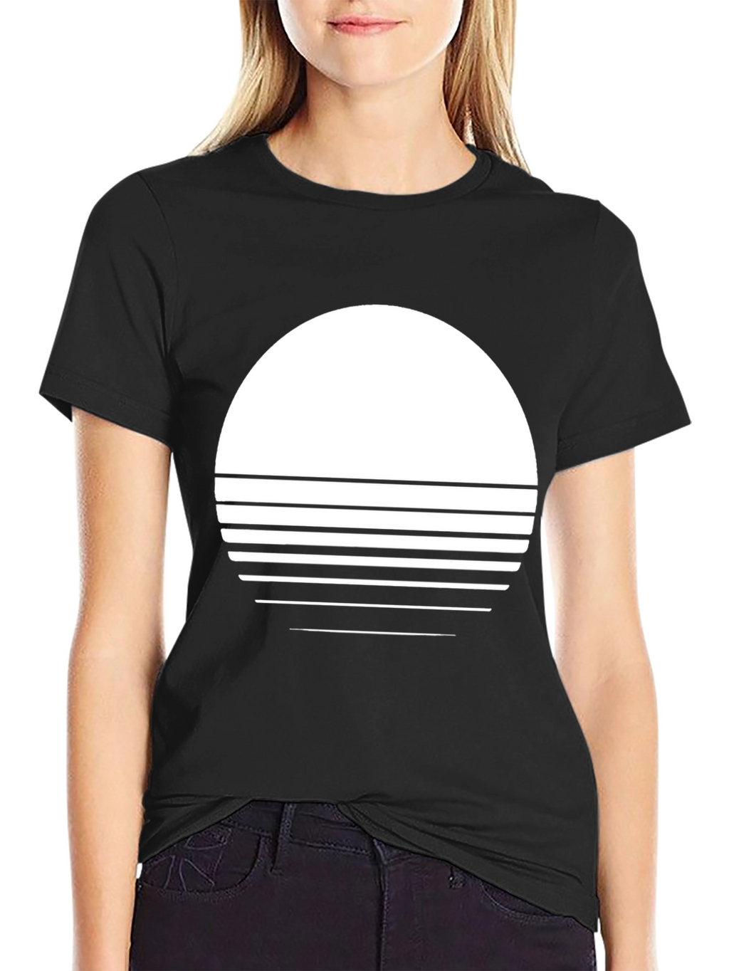 Minimalist Retro Sunset Graphic Tee