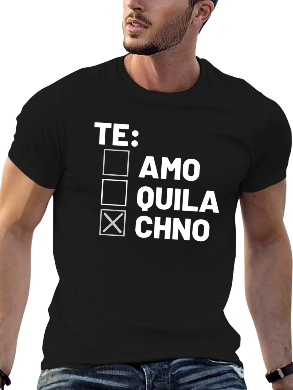 Funny Spanish Te Quila Chno Graphic Tee