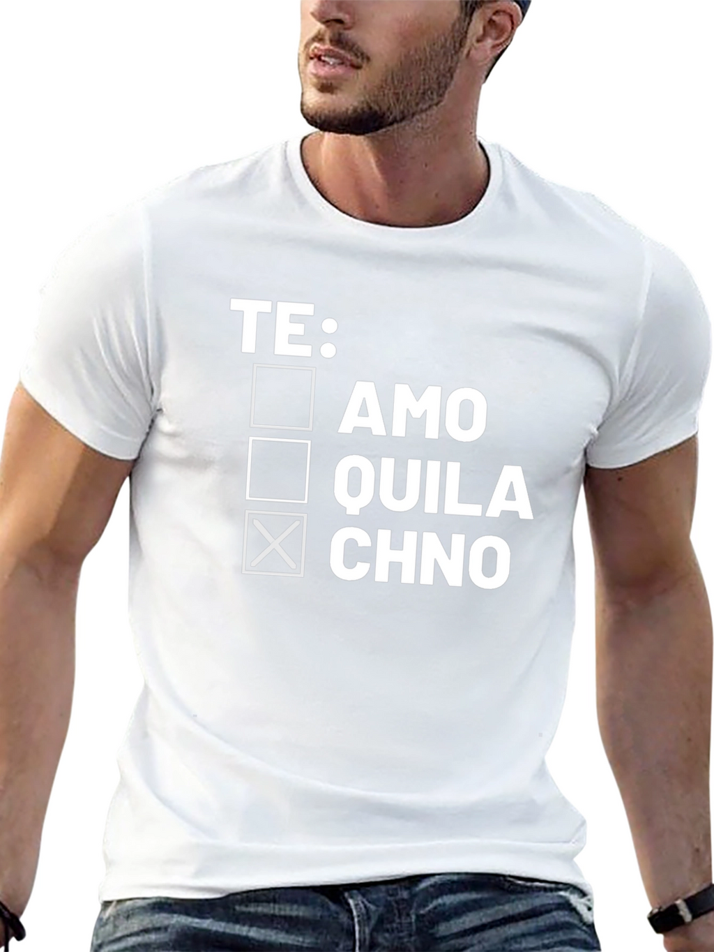 Funny Spanish Te Quila Chno Graphic Tee