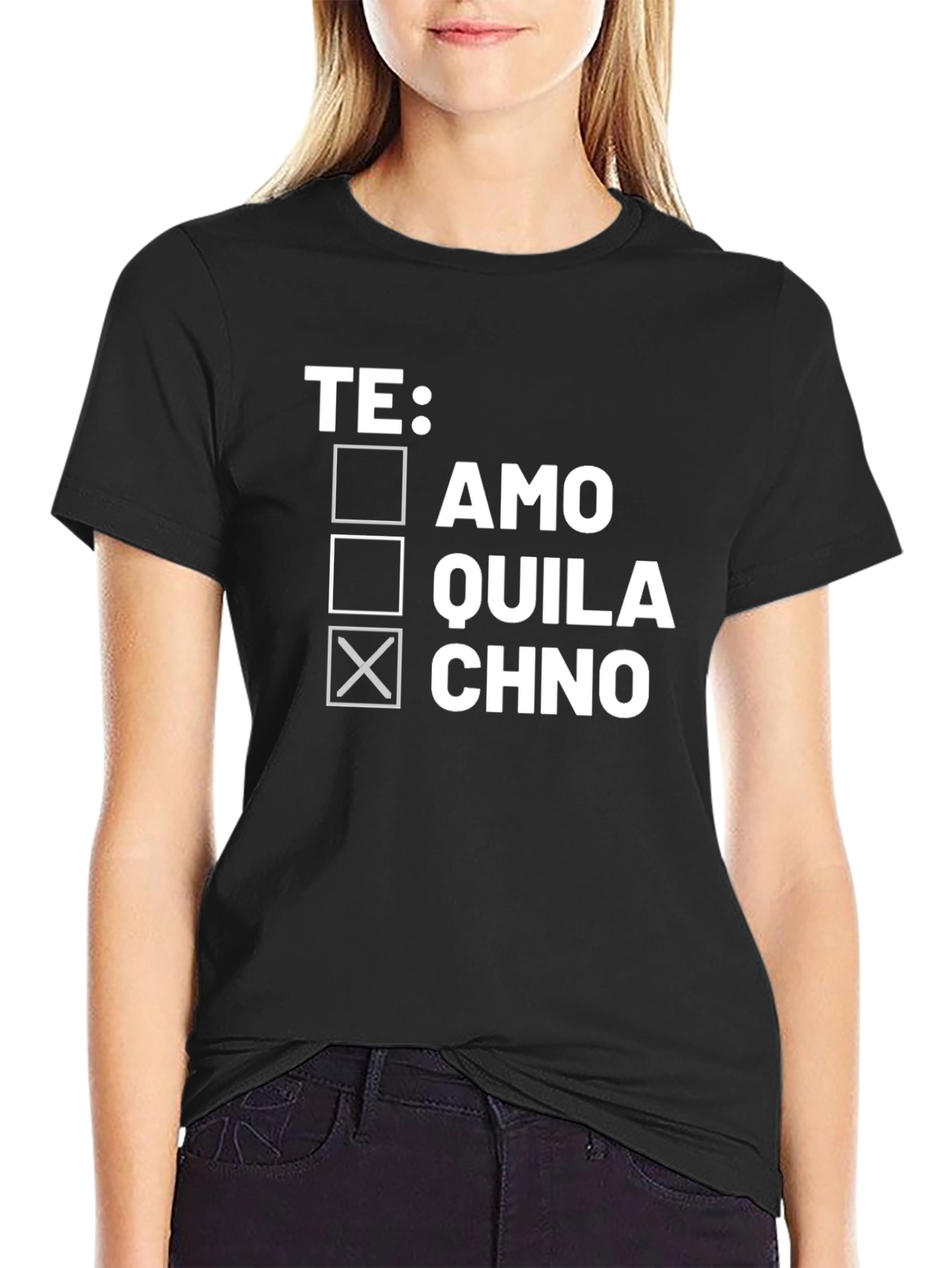 Funny Spanish Te Quila Chno Graphic Tee
