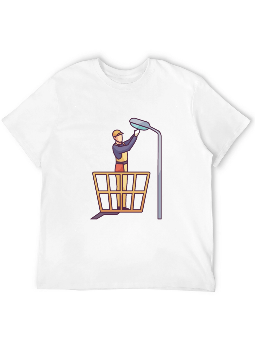 Street Light Repairman Graphic Tee - Black