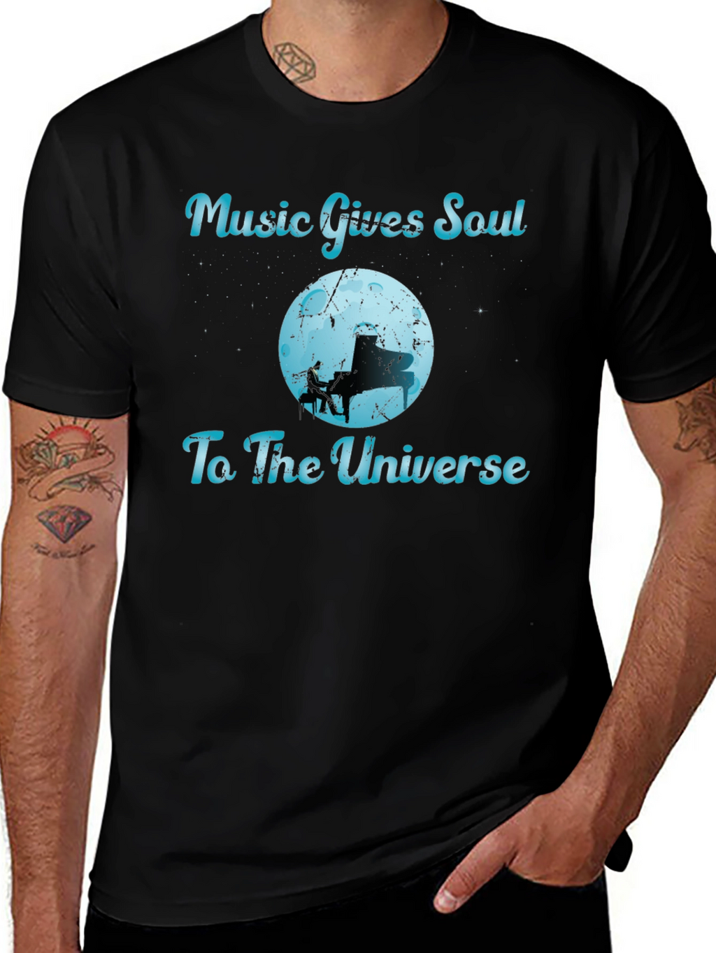 Music Gives Soul Graphic T-Shirt