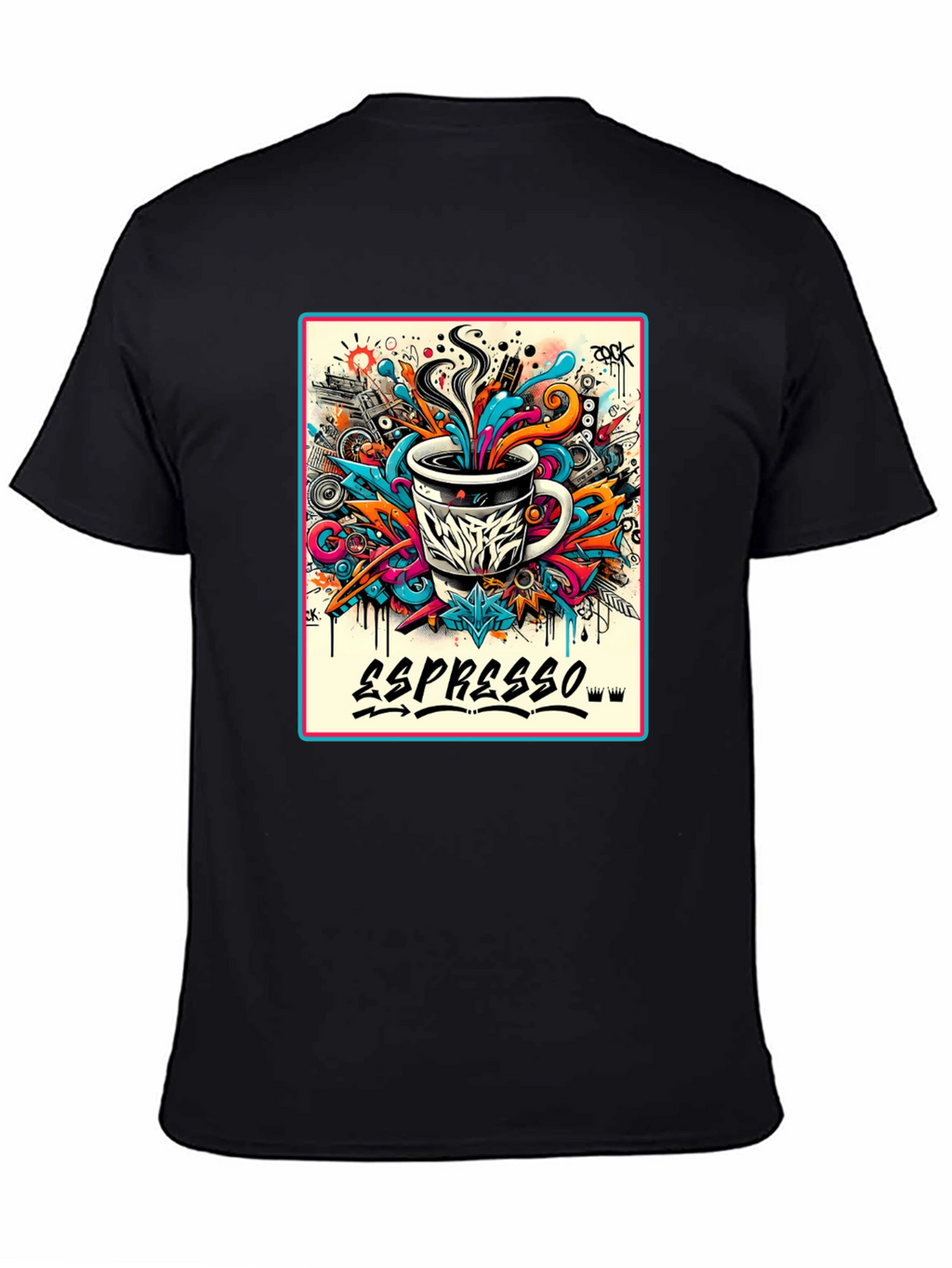 Espresso Graffiti Art T-Shirt - Cool Coffee Lover Tee