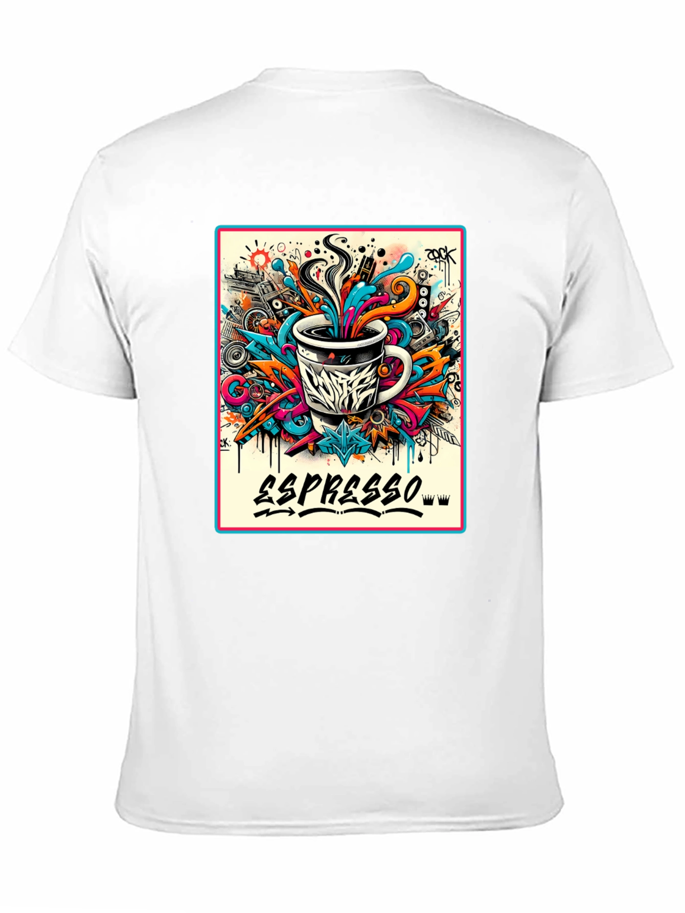Espresso Graffiti Art T-Shirt - Cool Coffee Lover Tee