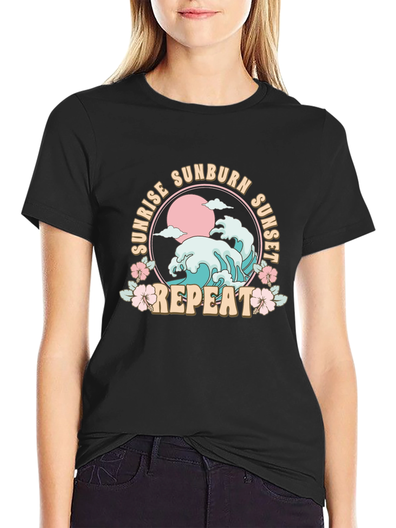 Sunrise Sunburn Sunset Repeat T-Shirt