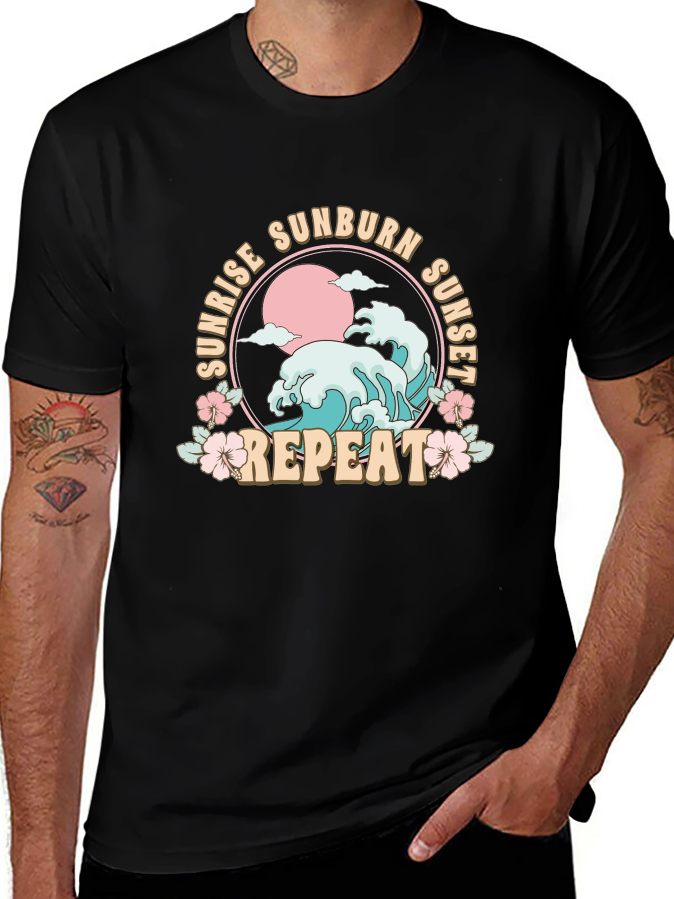 Sunrise Sunburn Sunset Repeat T-Shirt