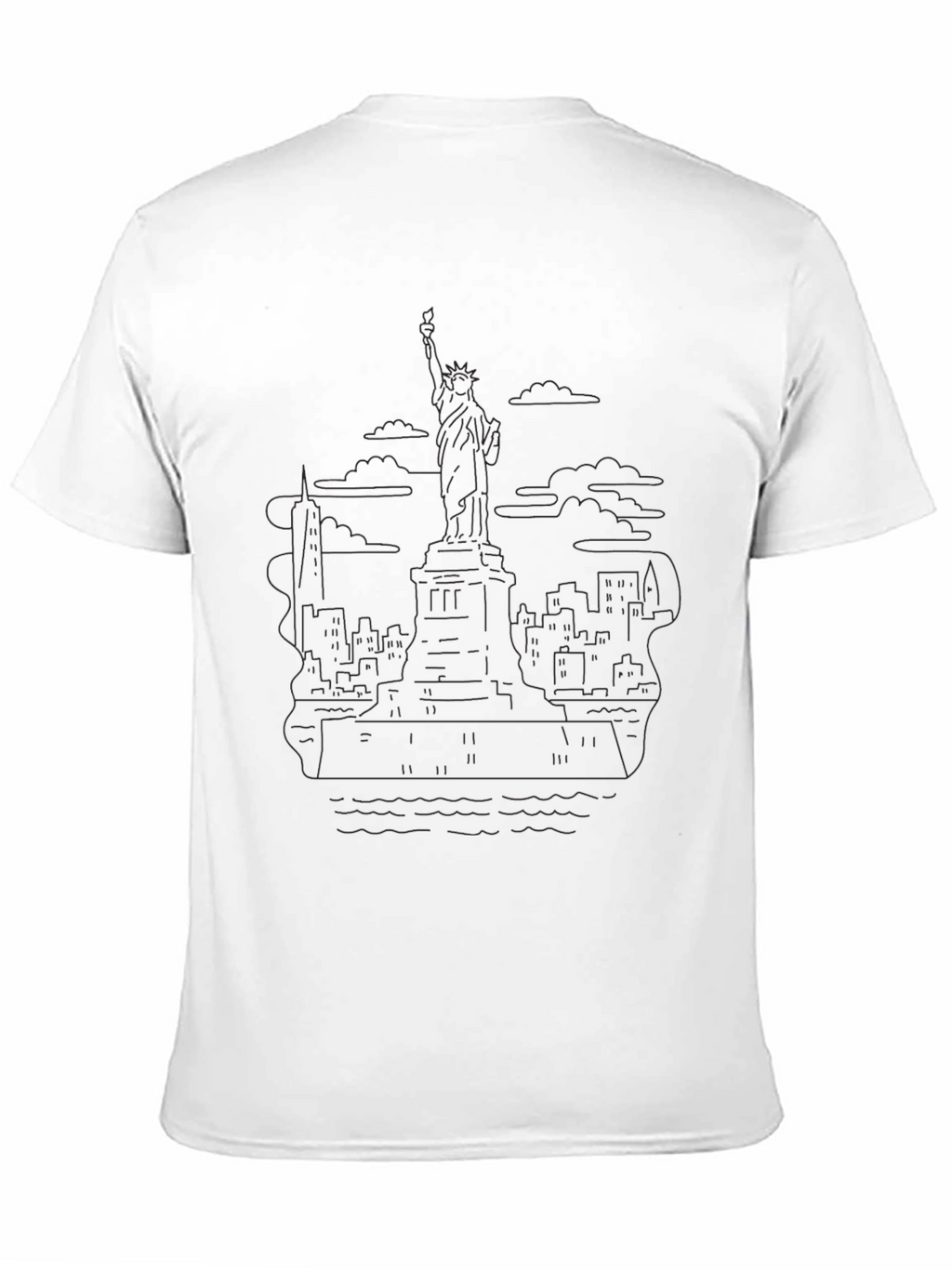 NYC Skyline Graphic Tee - Black