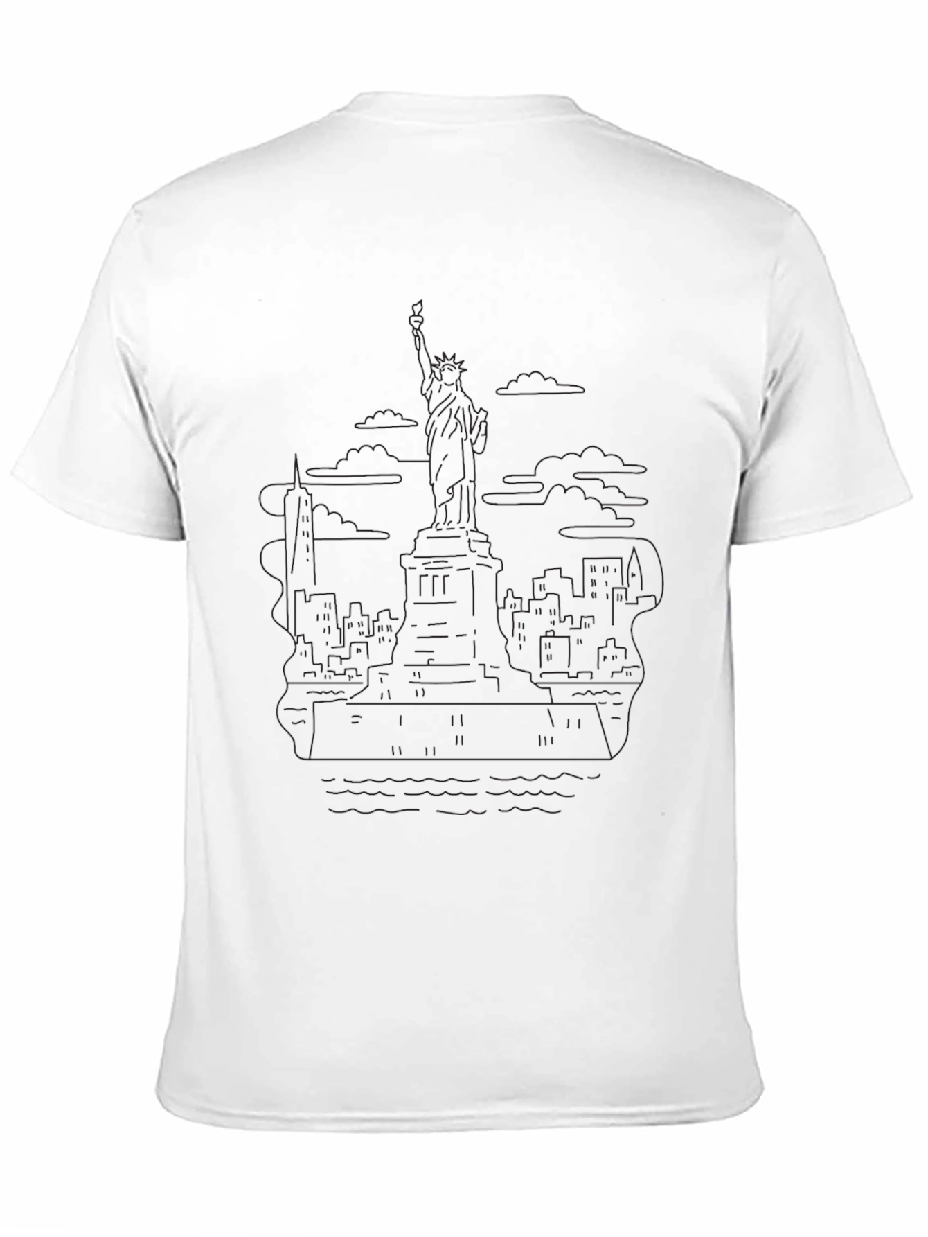 NYC Skyline Graphic Tee - Black
