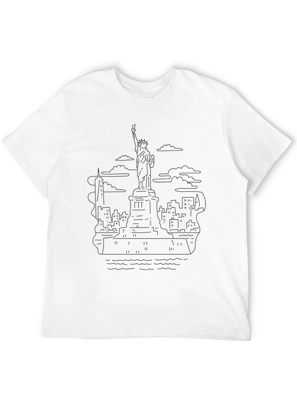 NYC Skyline Graphic Tee - Black